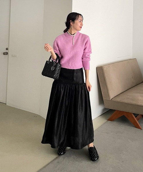 Leja ドレス 「LEJA」パールラメボレロオフショルダーAライン