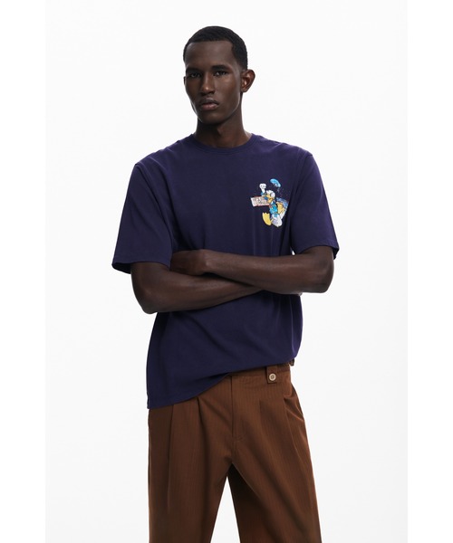 Desigual（デシグアル） tシャツ ドナルドダックのプリントT メンズ