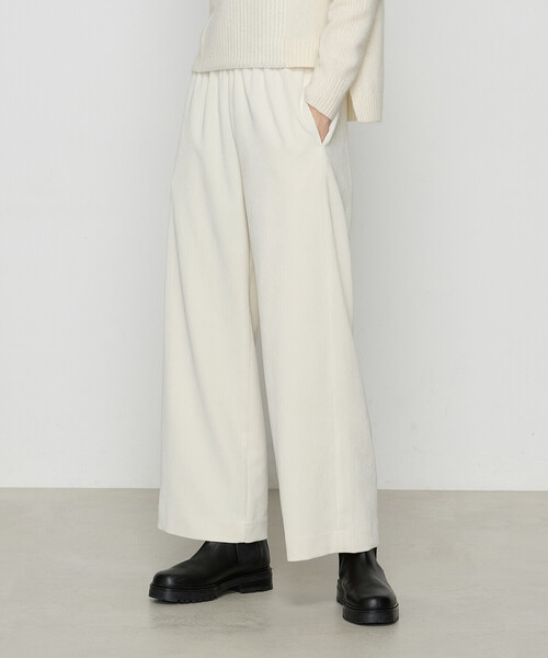 ギャバジン K．T（Gabardine K．T）/細コーデュロイ ワイドパンツ Gabardine K.T（ギャバジンK.T） パンツ 細コーデュロイ ワイドパンツ