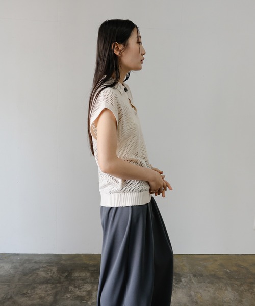 select MOCA（セレクトモカ） スラックス パンツ カットジョーゼット