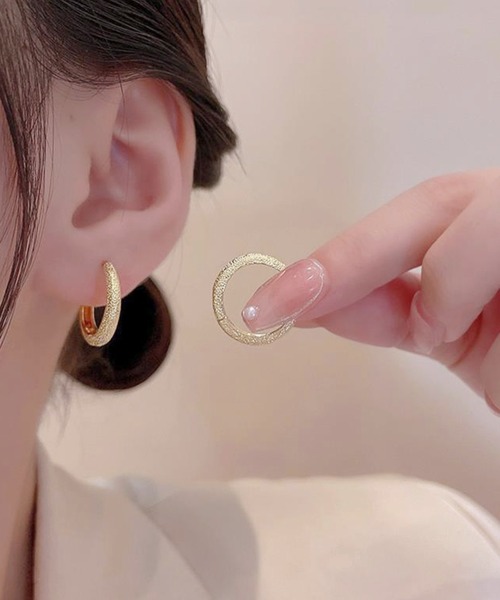 フープピアス シルバー925素材 シンプル フープピアス シルバー リングピアス