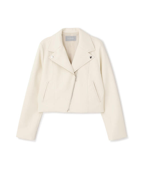 「JILL by JILL STUART」 ライダースジャケット SMALL ホワイト系その他 レディース_画像2