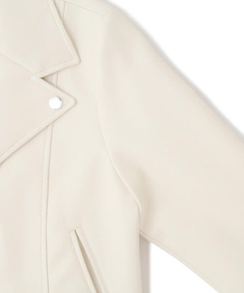 「JILL by JILL STUART」 ライダースジャケット SMALL ホワイト系その他 レディース_画像9