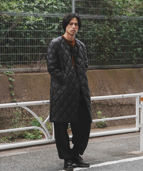 TAION（タイオン） ダウンコート M カーキ レディース : ZOZOTOWN