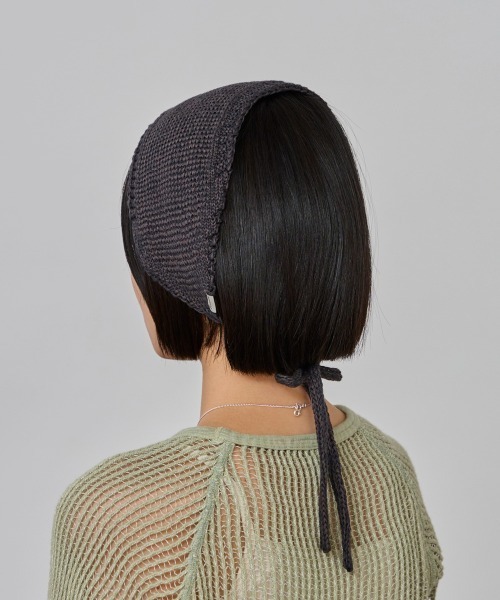 override ヘアバンド OVERRIDE KNIT TIED HAIR BAND SG