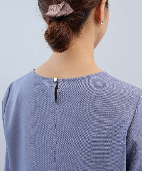 ブラウス シャツ 「L〜5L 大きいサイズ」「セットアップ」ドライツイル切替ブラウス レディース fleur by mint breeze ブラウス シャツ 「L〜5L 大きいサイズ