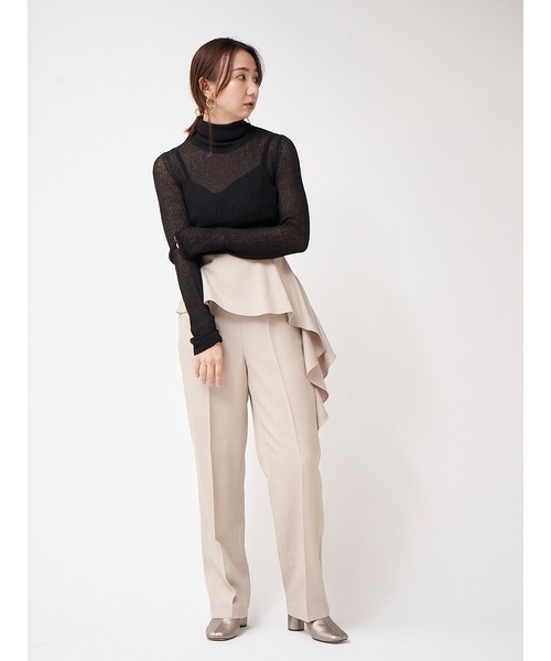 「FRAY I.D」 タートルネックニット FREE ピンク レディース_画像2