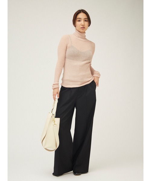 「FRAY I.D」 タートルネックニット FREE ピンク レディース_画像3