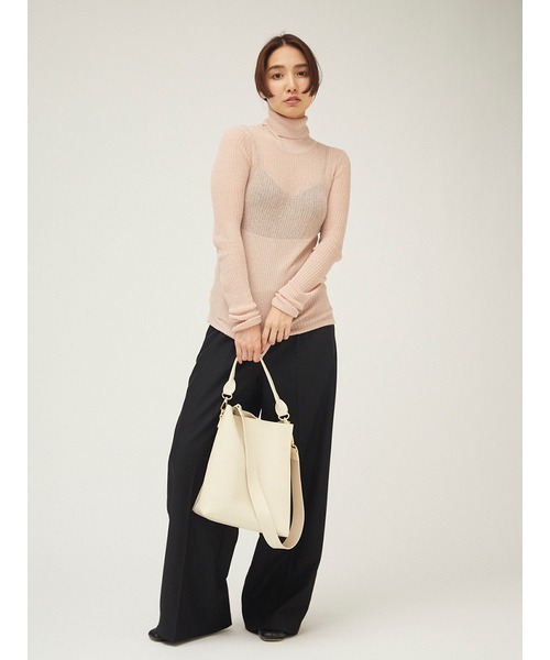 「FRAY I.D」 タートルネックニット FREE ピンク レディース_画像4