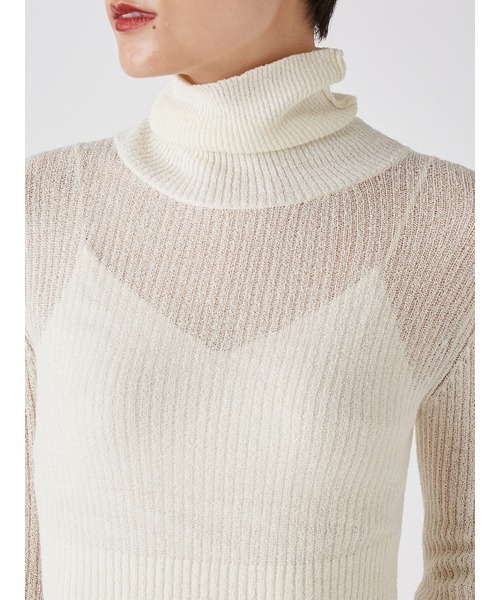 「FRAY I.D」 タートルネックニット FREE ピンク レディース_画像6