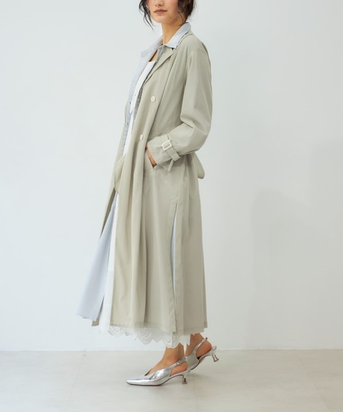品あるグリーン　ロングコート ZARA - ZARA ロングコート - LIMITED EDITION XSサイズ グリーン