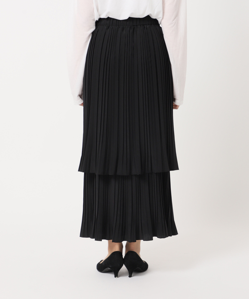 journal standard L'essage」 プリーツスカート 38 ブラック
