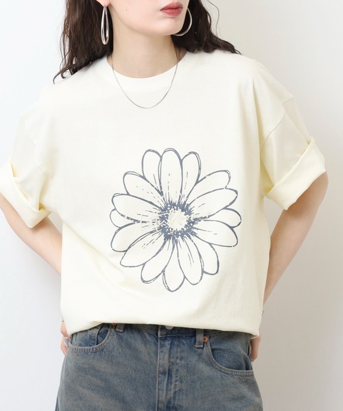 楽天市場】刺繍 tシャツ レディース 半袖 カジュアル 刺繍天竺