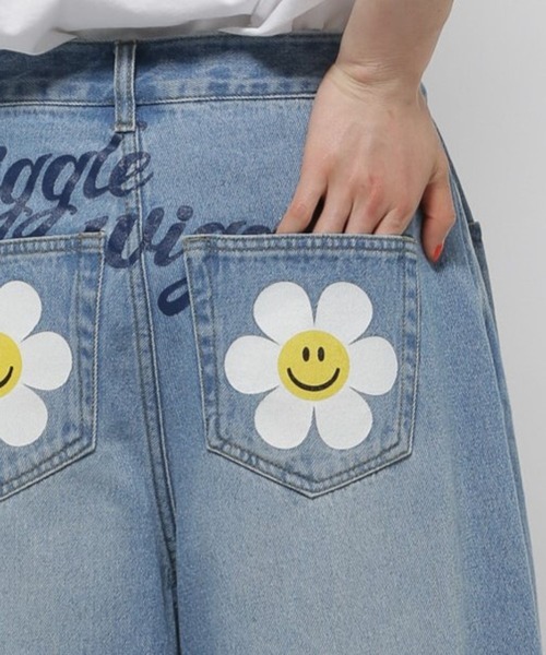 wiggle wiggle(ウィグルウィグル)コラボ サイドタックデニムパンツ wiggle ジーンズ デニム デニムパンツ 「wiggle wiggle(ウィグル