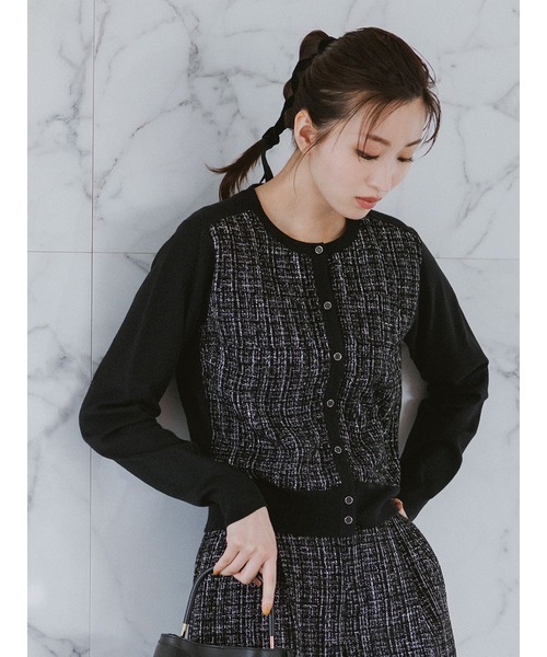 「CELFORD」 カーディガン 36 ブラック レディース_画像2