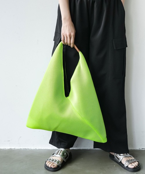 mili an deni ハンドバッグ メッシュトライアングルバッグ