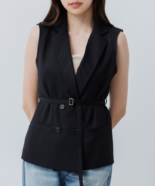 ベスト ジレ double jacket gilet（ダブルジャケットジレ） レディース