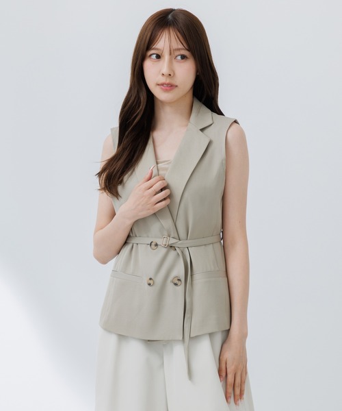 ベスト ジレ double jacket gilet（ダブルジャケットジレ