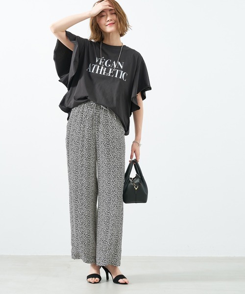 MICA&DEAL tシャツ VEGANATHLETIC”ロゴフリルスリーブT-shirt