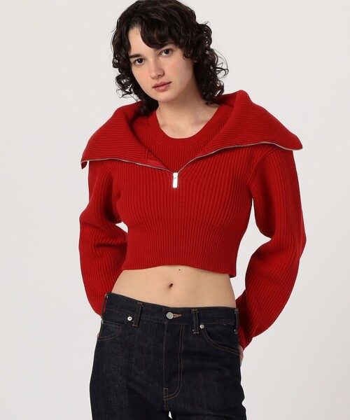 JACQUEMUS / ジャックムス | ハーフジップ クロップド ニット | S | ベージュ | レディース 楽天市場】JACQUEMUS / ジャックムス | ハーフジップ クロップド