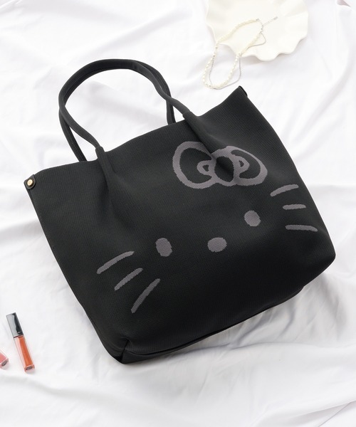 ハローキティートートバッグ ROOTOTE ブラック 楽天市場】2023新作 ハローキティートートバッグ 正規品 ROOTOTE