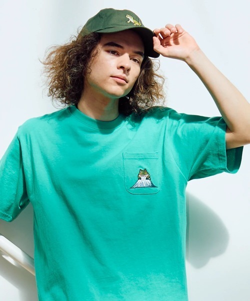go slow caravan（ゴースローキャラバン） tシャツ USA/C 色々刺繍 PKT