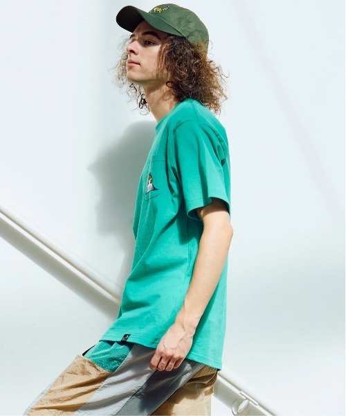 GLOGANG Travel Tee 半袖 2色 関税送料無料 go slow caravan tシャツ USA/C 色々刺繍 PKT TEE メンズ