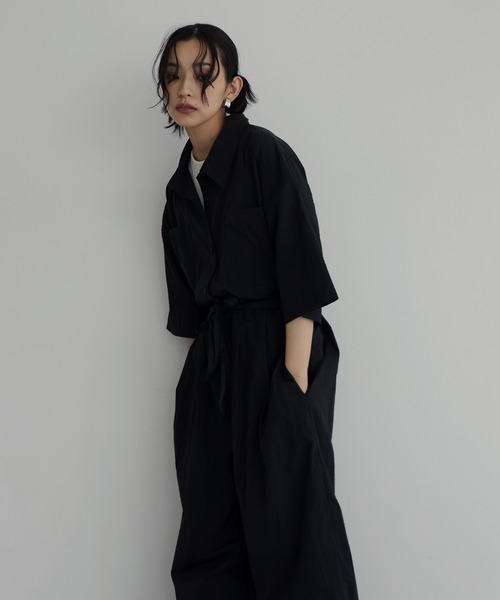 hellam（ヘラム） オールインワン ハーフスリーブジャンプスーツ