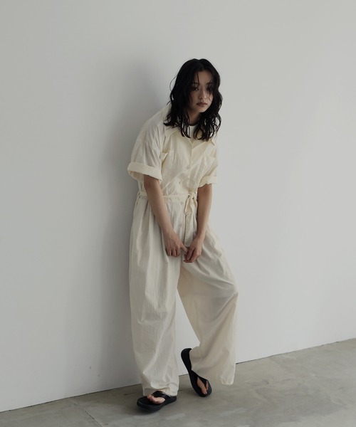 hellam（ヘラム） オールインワン ハーフスリーブジャンプスーツ