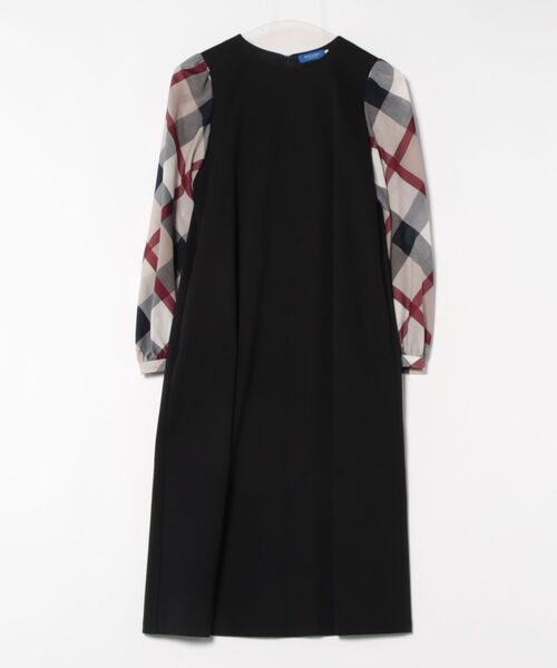 BLUE LABEL CRESTBRIDGE ワンピース 38 BLUE LABEL CRESTBRIDGE 「BLUE CRESTBRIDGE」 長袖ワンピース