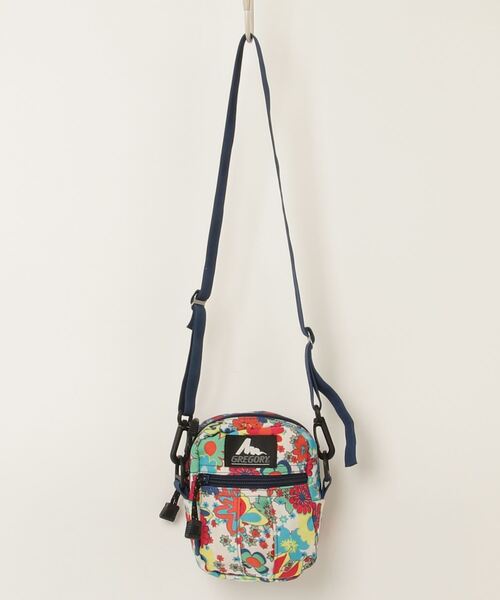 GREGORY 花柄ショルダーバッグ 中型 GREGORY 「GREGORY」 花柄ショルダーバッグ S ブルー レディース