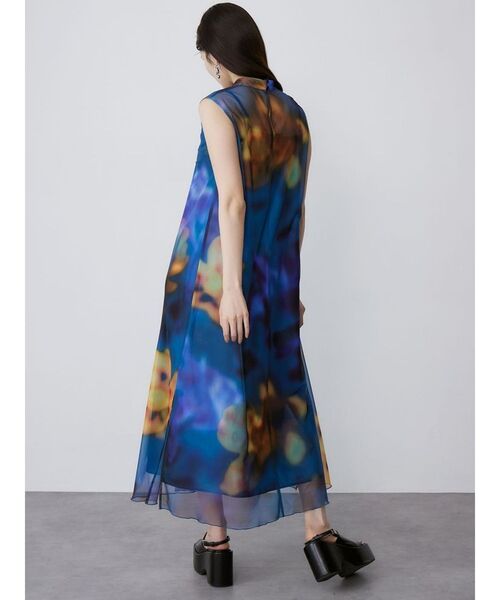 MURUA（ムルーア） ワンピース シェイドフラワーレイヤードワンピース