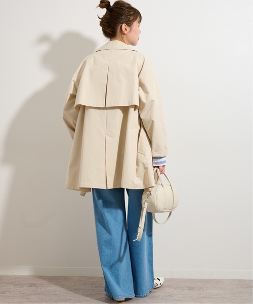 「JOURNAL STANDARD relume」 トレンチコート 36 ネイビー レディース_画像4