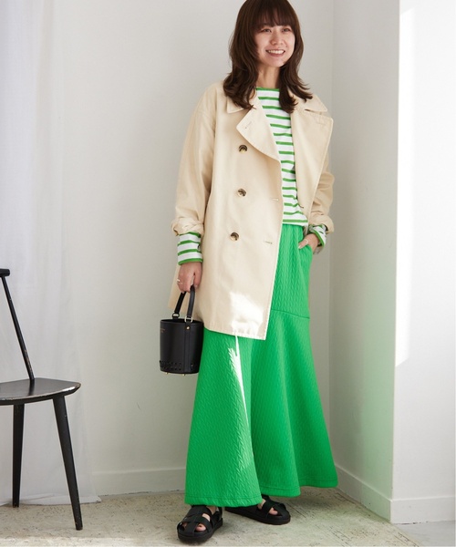 「JOURNAL STANDARD relume」 トレンチコート 36 ネイビー レディース_画像9