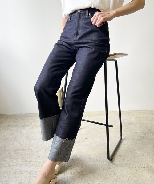 [LIAN] Denim брюки MEDIUM черный женский 