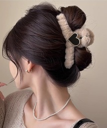 shoppinggo ヘアクリップ ヘアクリップ ハート バンスクリップ