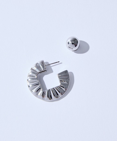 TOGA TOO Ring pierced earrings シルバー TOGA TOO Ring pierced earrings シルバー HOOP PIERCED EARRING