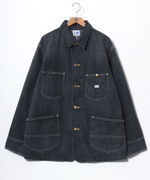 AKM × Lee Gジャン　裏地あり　襟レザー　Lサイズ　値下‼️ Lee（リー） デニムジャケット gジャン メンズ レディース : ZOZOTOWN