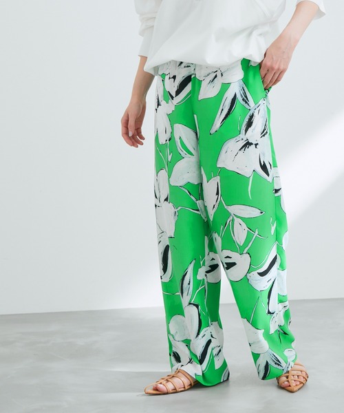 ADAM ET ROPE'（アダムエロペ） イージーパンツ FREE ライトグリーン