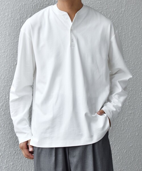 tシャツ SHIPS any:「抗菌防臭/遮熱等」マルチファンクション ヘンリーネック Tシャツ(ロンT) メンズ | SHIPS any | 07