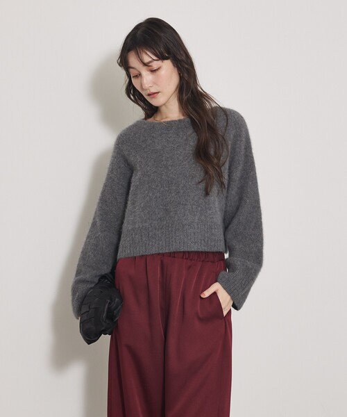 カリテ（qualite）/大人気ニット入荷！【新色登場！上質な肌ざわり】フォックスウールショートプルオーバ qualite（カリテ） ニット セーター 「上質な肌ざわり」フォックス