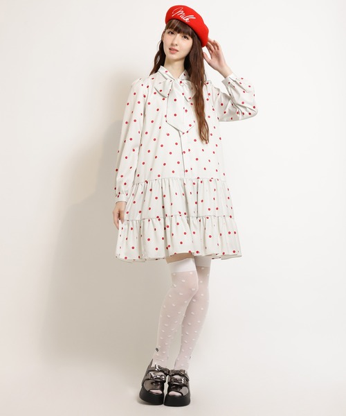 MILK（ミルク） シャツワンピース ドット ドレス : ZOZOTOWN Yahoo!店