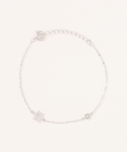 ブレスレット 「blatto 925silver」シルバー925　スターモチーフチャームブレスレット esm-bracelet-7-20 レディース_1