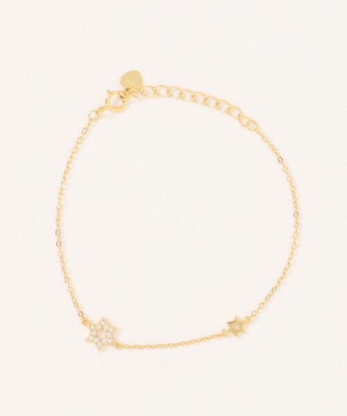 ブレスレット 「blatto 925silver」シルバー925　スターモチーフチャームブレスレット esm-bracelet-7-20 レディース