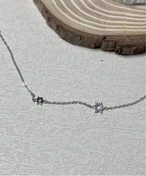 ブレスレット 「blatto 925silver」シルバー925　スターモチーフチャームブレスレット esm-bracelet-7-20 レディース_3