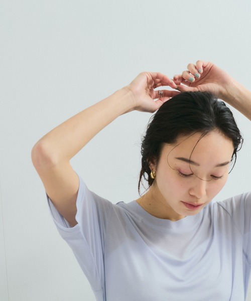 「LE CERCLE par rope'」 半袖カットソー FREE サックスブルー レディース_画像7