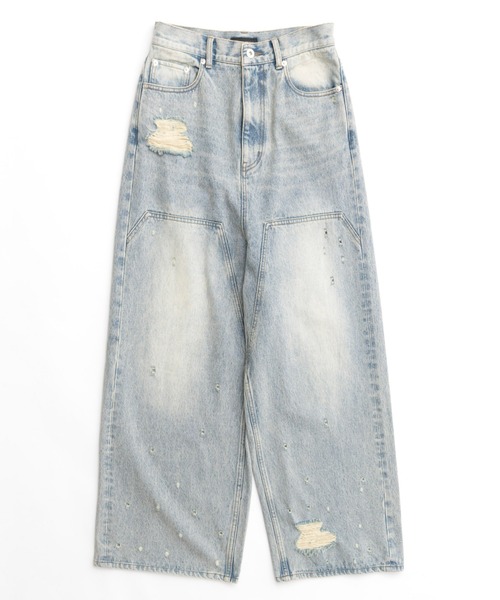 MAISON SPECIAL（メゾンスペシャル） ダメージ加工デニムパンツ 36