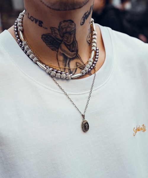 「Subciety」 ノースリーブトップス LARGE レッド メンズ_画像6