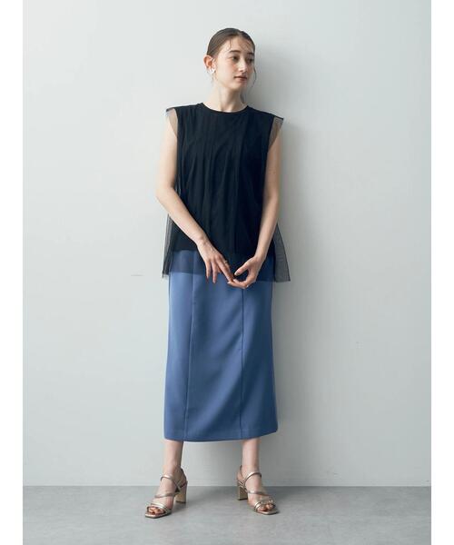 「YECCA VECCA」 タイトスカート M ライトベージュ レディース_画像6