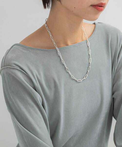 ネックレス CHIGNON　オーバル＆ボールTOPネックレス レディースの画像